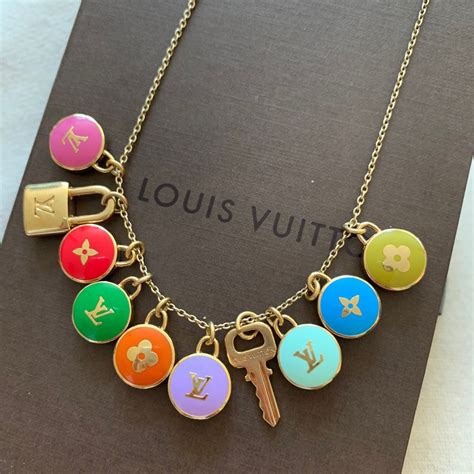 lv vintage necklace|Lv necklaces women's.